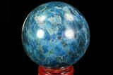 Bright Blue Apatite Sphere - Madagascar #83092-1